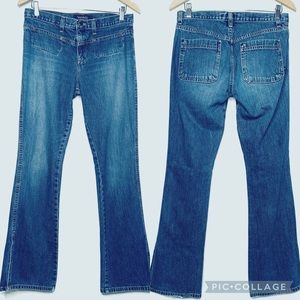Abercrombie & Fitch VTG Slit Hem Flare Jeans